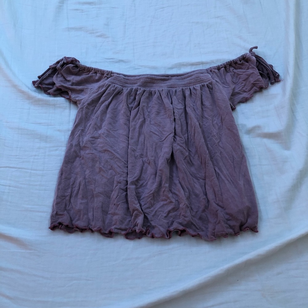 Purple off the shoulder top
